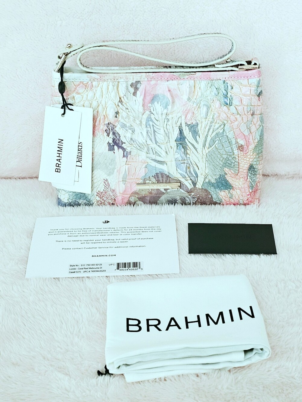 NWT Brahmin CORAL REEF Lorelei